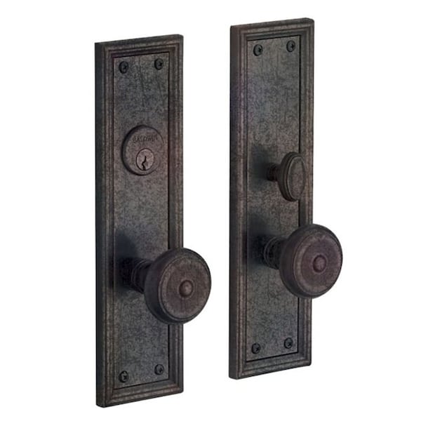 Baldwin Double Cylinder Handlesets Distressed Oil Rubbed Bronze 6547.402.DBLC - main